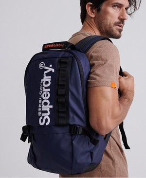 Superdry Slim Line Tarp Férfi Hátizsák Sötétkék | KABLQ3015